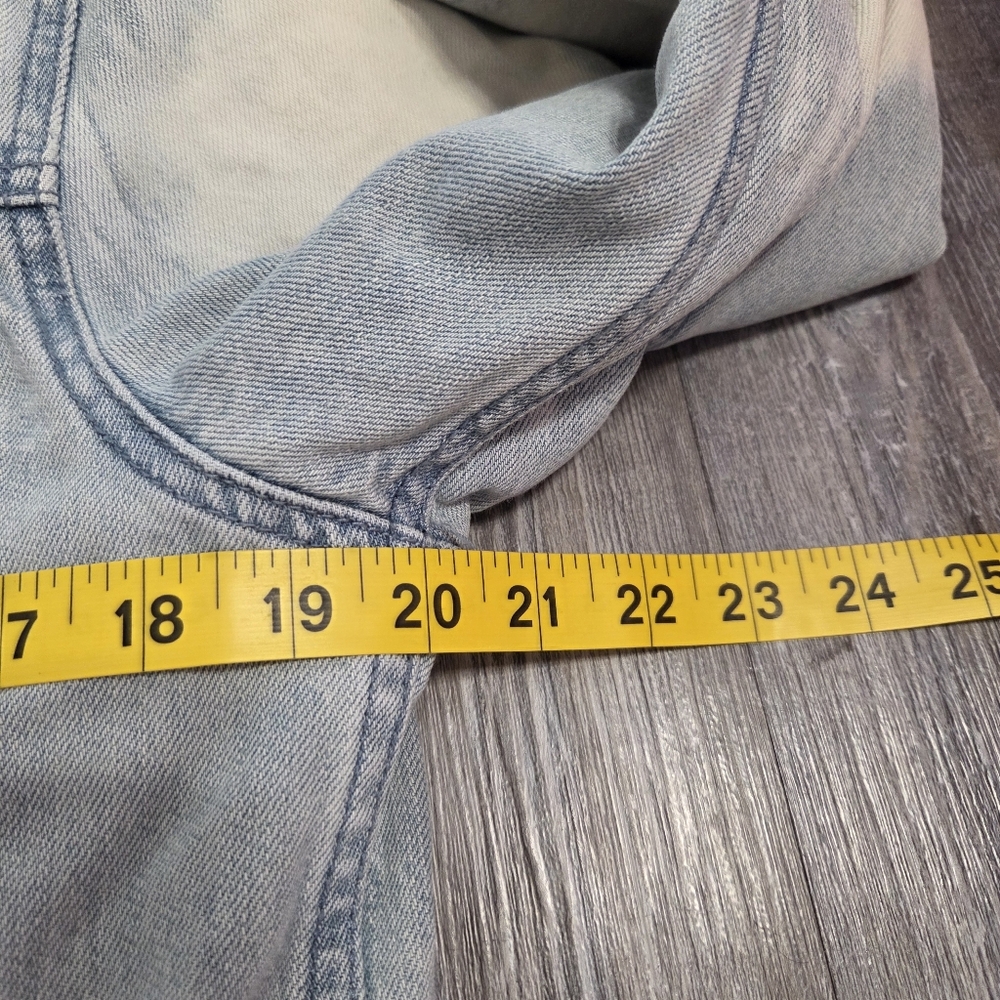 Pacsun Sherpa Lined Collar Jean Denim Heavyweight Button Jacket Women Size S - Picture 11 of 12